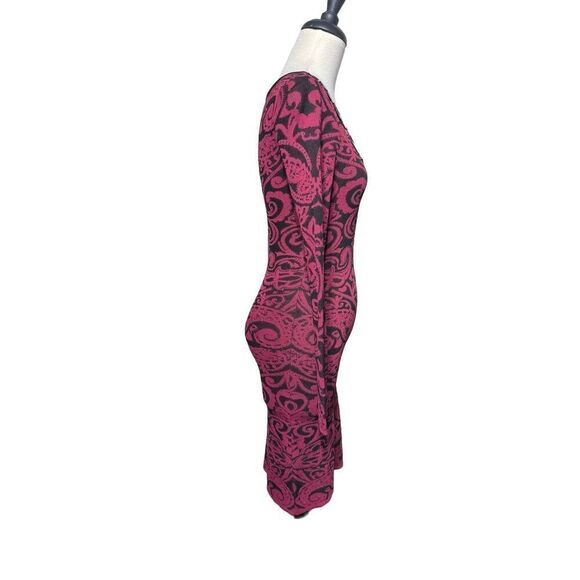 Cache Long Sleeve Embellished Bodycon Sweater Dress Size Small - Picture 3 of 5